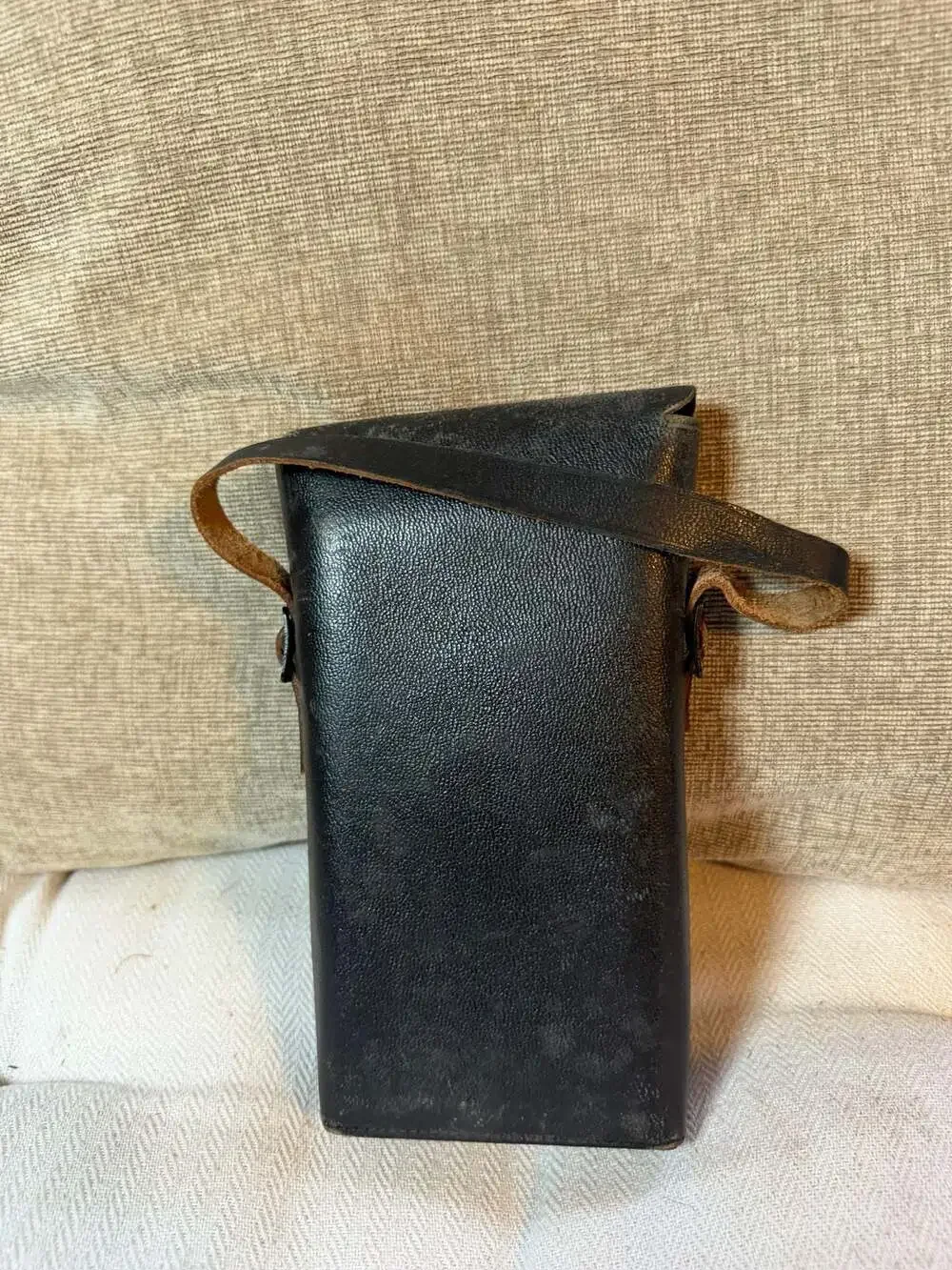 Vintage Brown Leather Folding Bellows Camera Case - Small Pouch – , CA